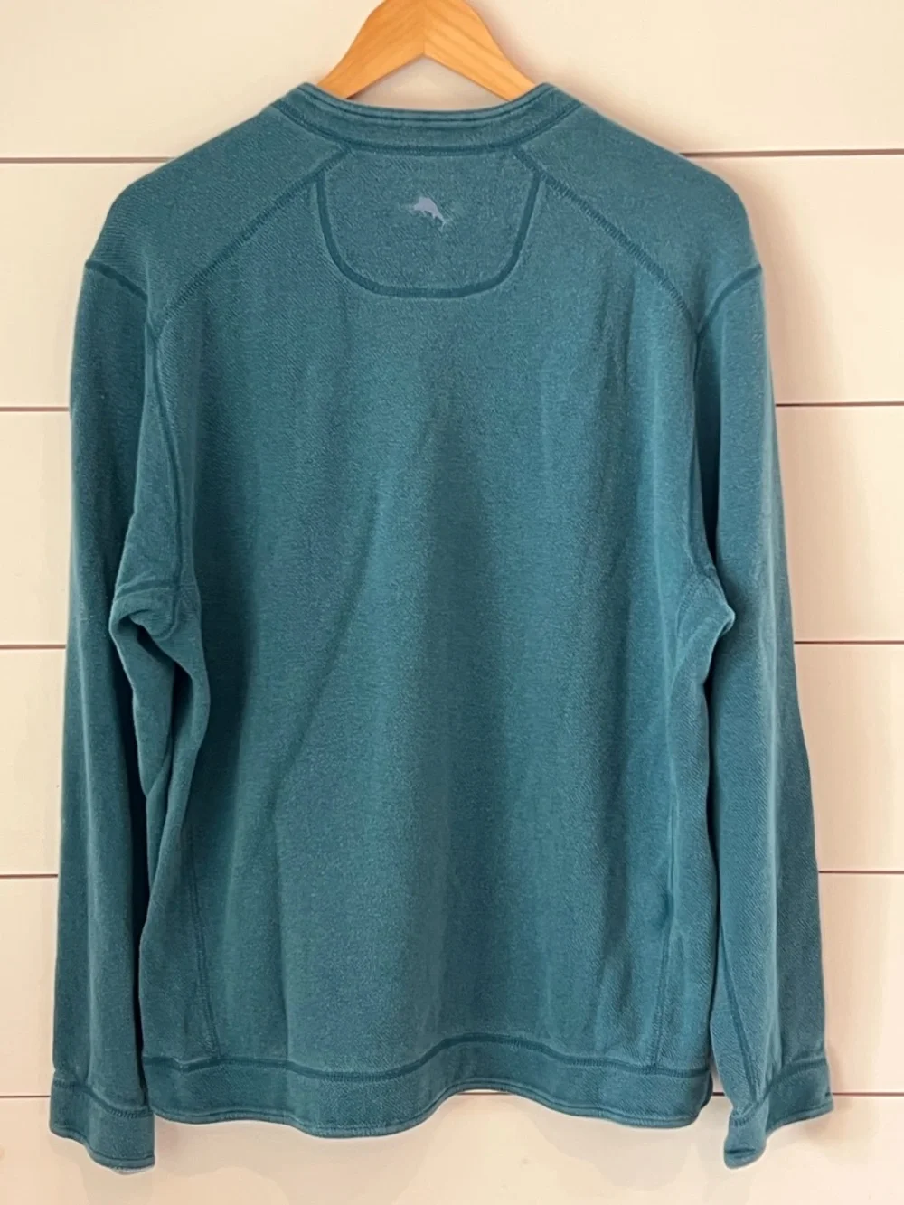 Tommy Bahama Reversible‎ Teal/Gray Crewneck Pullover